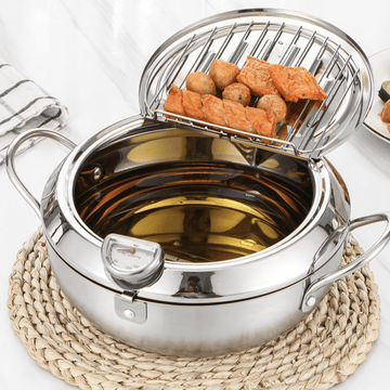 3 in 1 Japanese Stainless Steel Frying Pot